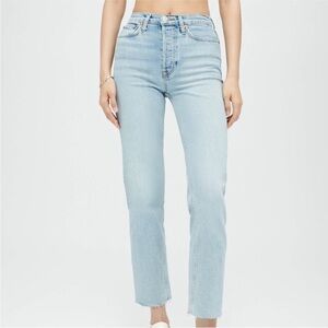 RE/DONE Ultra High Rise Comfort Stretch Stovepipe Jeans